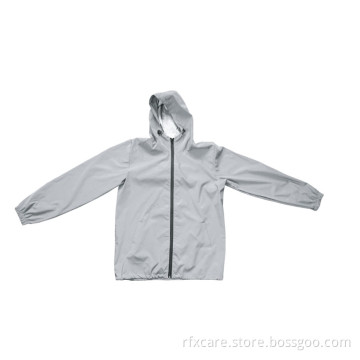 Full Reflective Rainproof Jacket With Multi Size